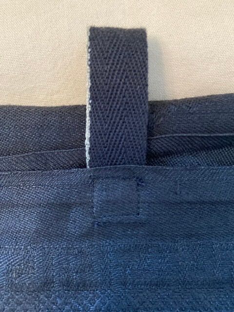 Pair of black monogrammed towels