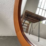 Oval cherry mirror