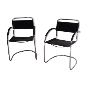 Pair of design armchairs
