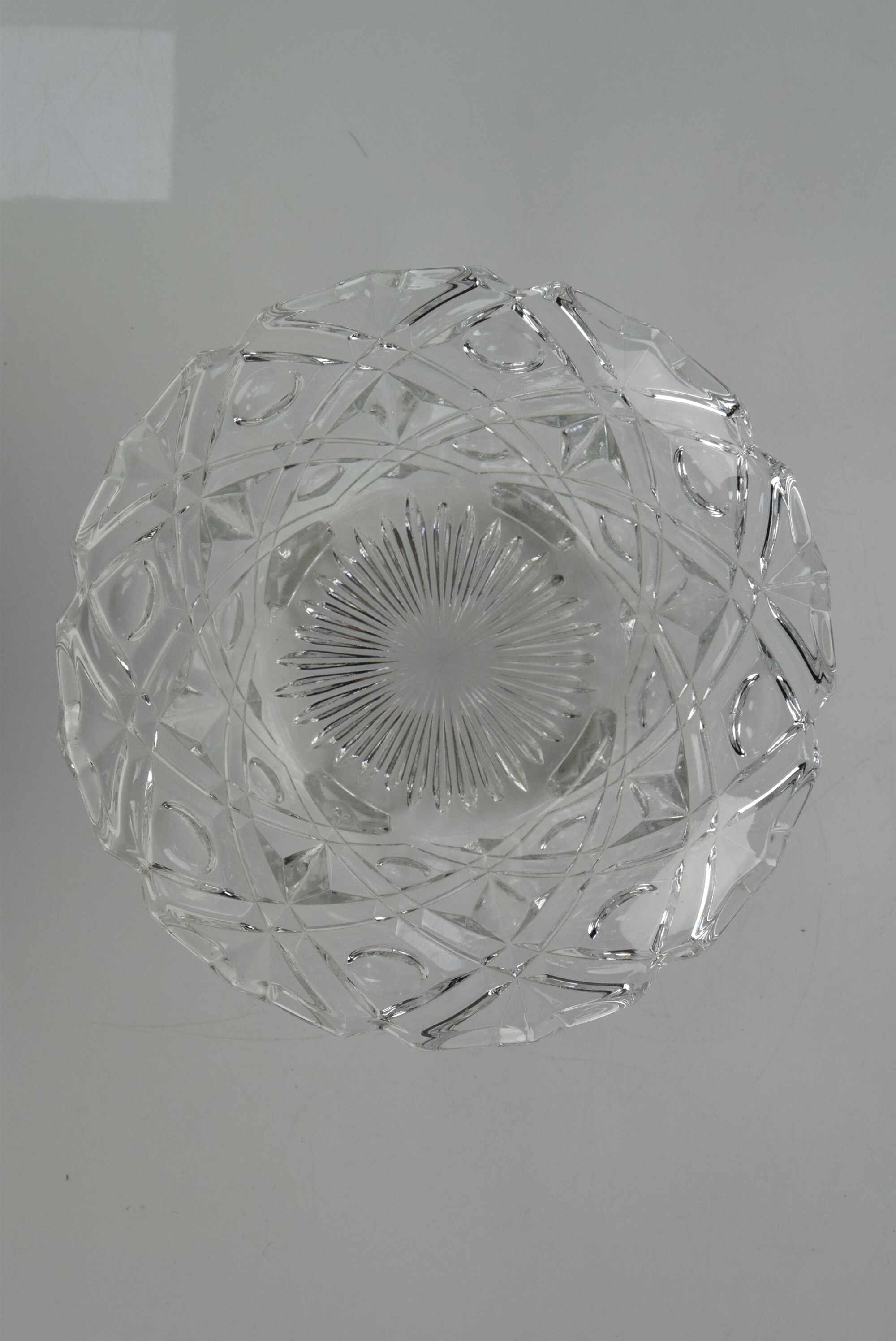 Mid-century Crystal Glass Bowl,1960's.