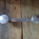 Coat rack metal aluminum patinated 2 hooks