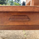 Hand-carved solid wood farm table