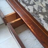 Art Deco Wooden and Marble Console Table