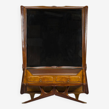 Coiffeuse ou console avec miroir par Vittorio Dassi, années 1950