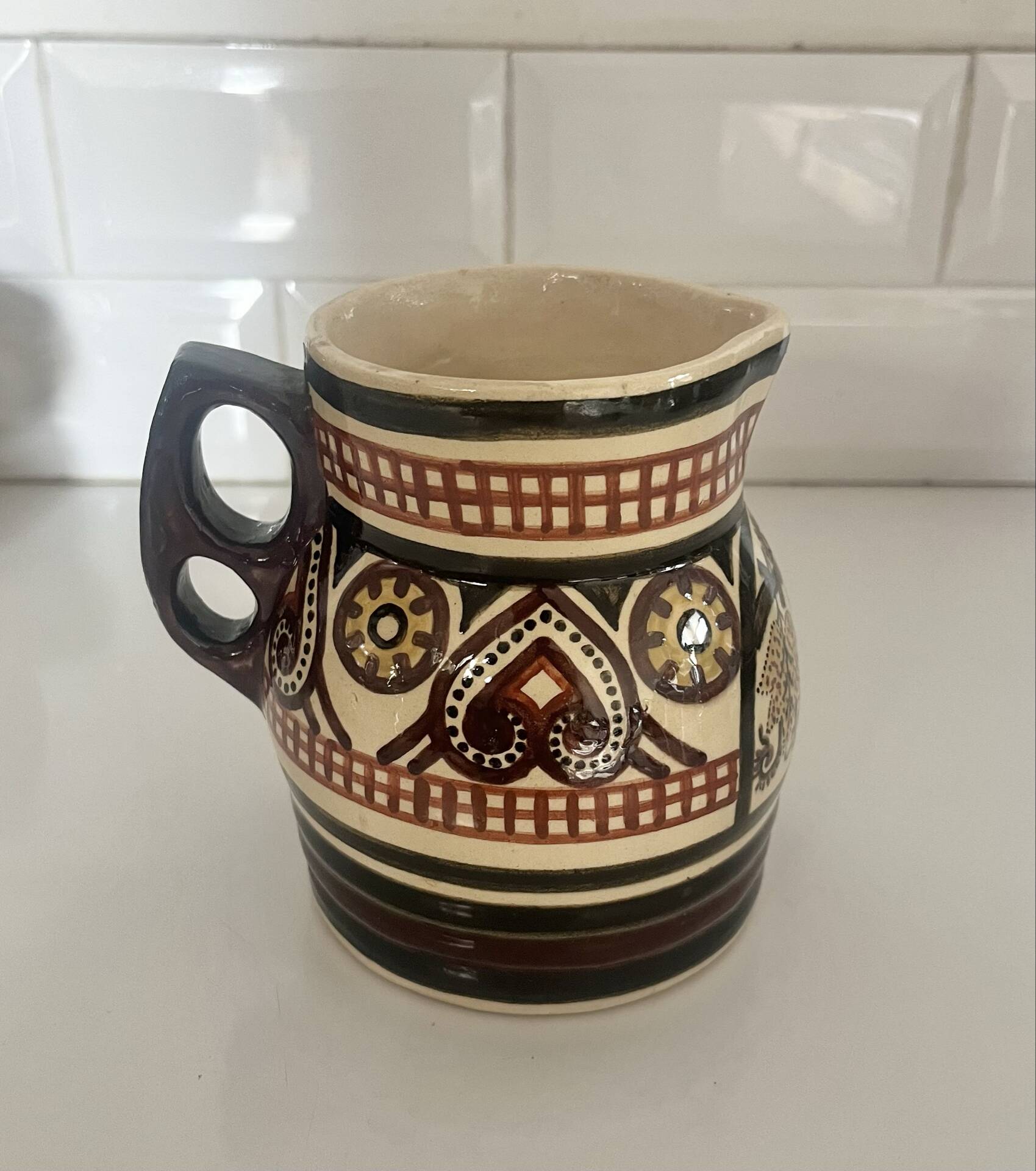 Antique tea and coffee service signed Paul Fouiffen Quimper