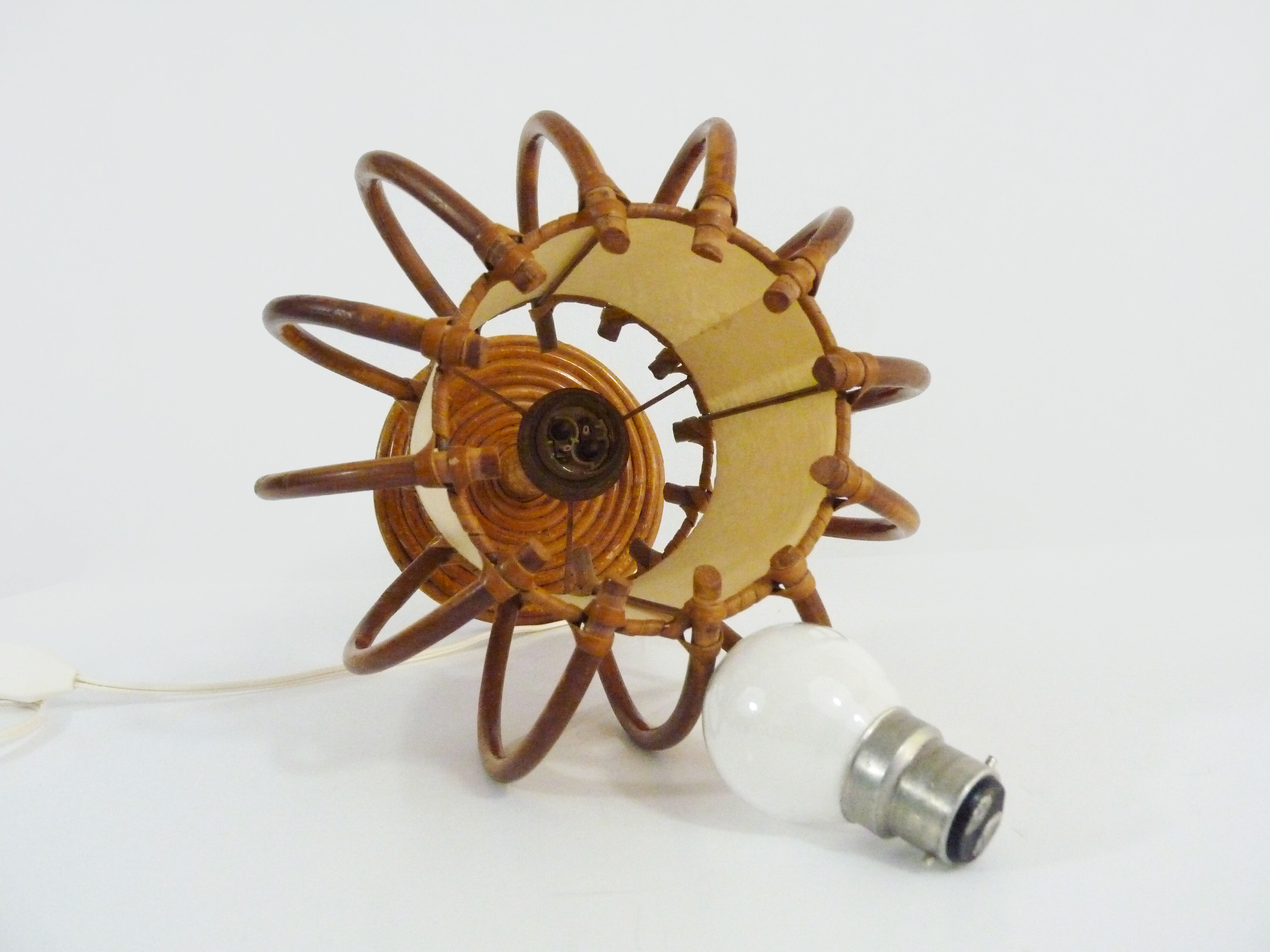 Louis Sognot vintage bedside lamp, years 50