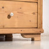 Antique solid pine chest of drawers – European rustic chest of drawers – circa 1900 #106