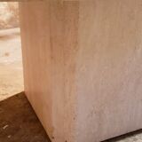 Travertine coffee table