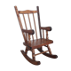 Old wooden rocking-chair for doll - 60s