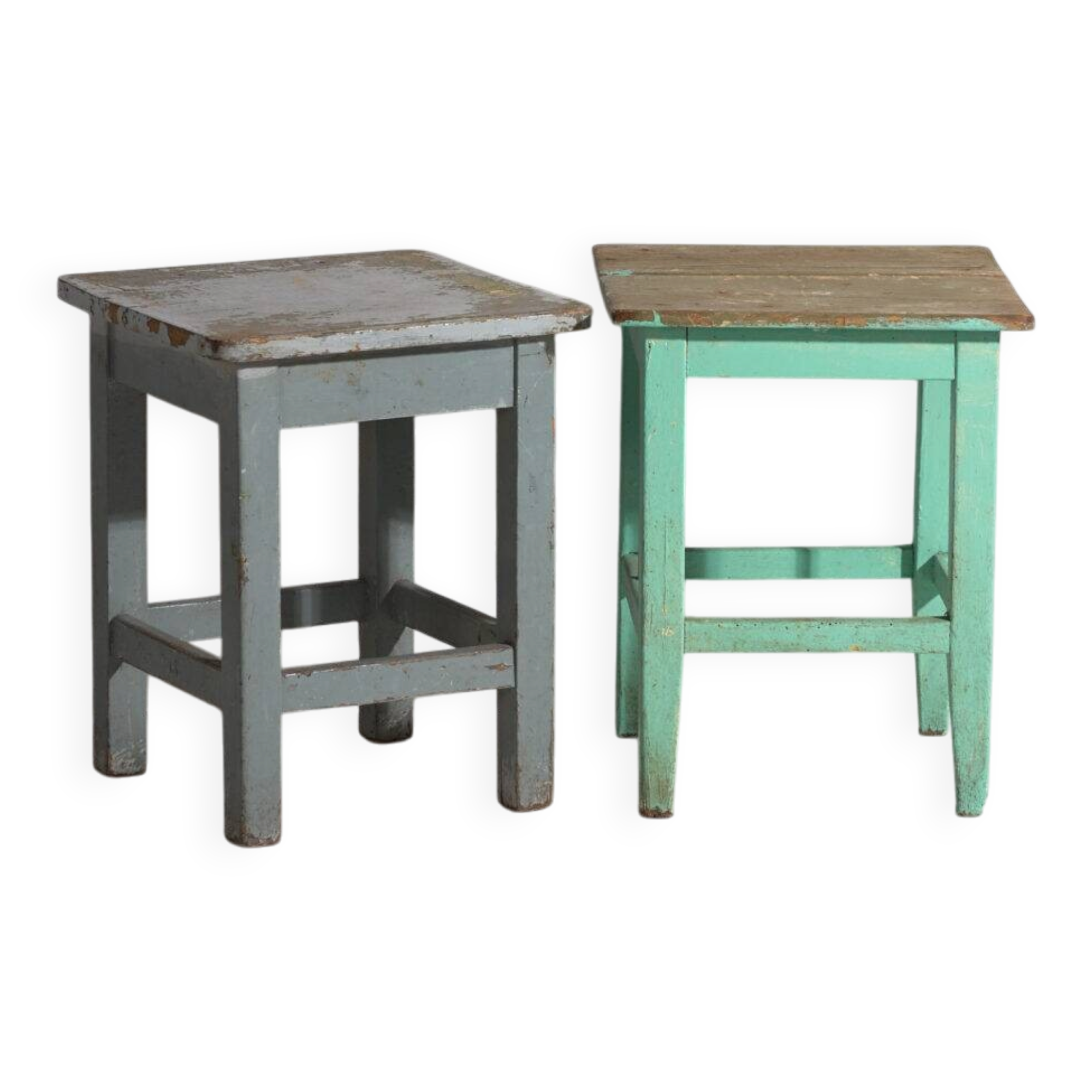 Antique pine bedside tables – Central Europe, circa 1940 #1