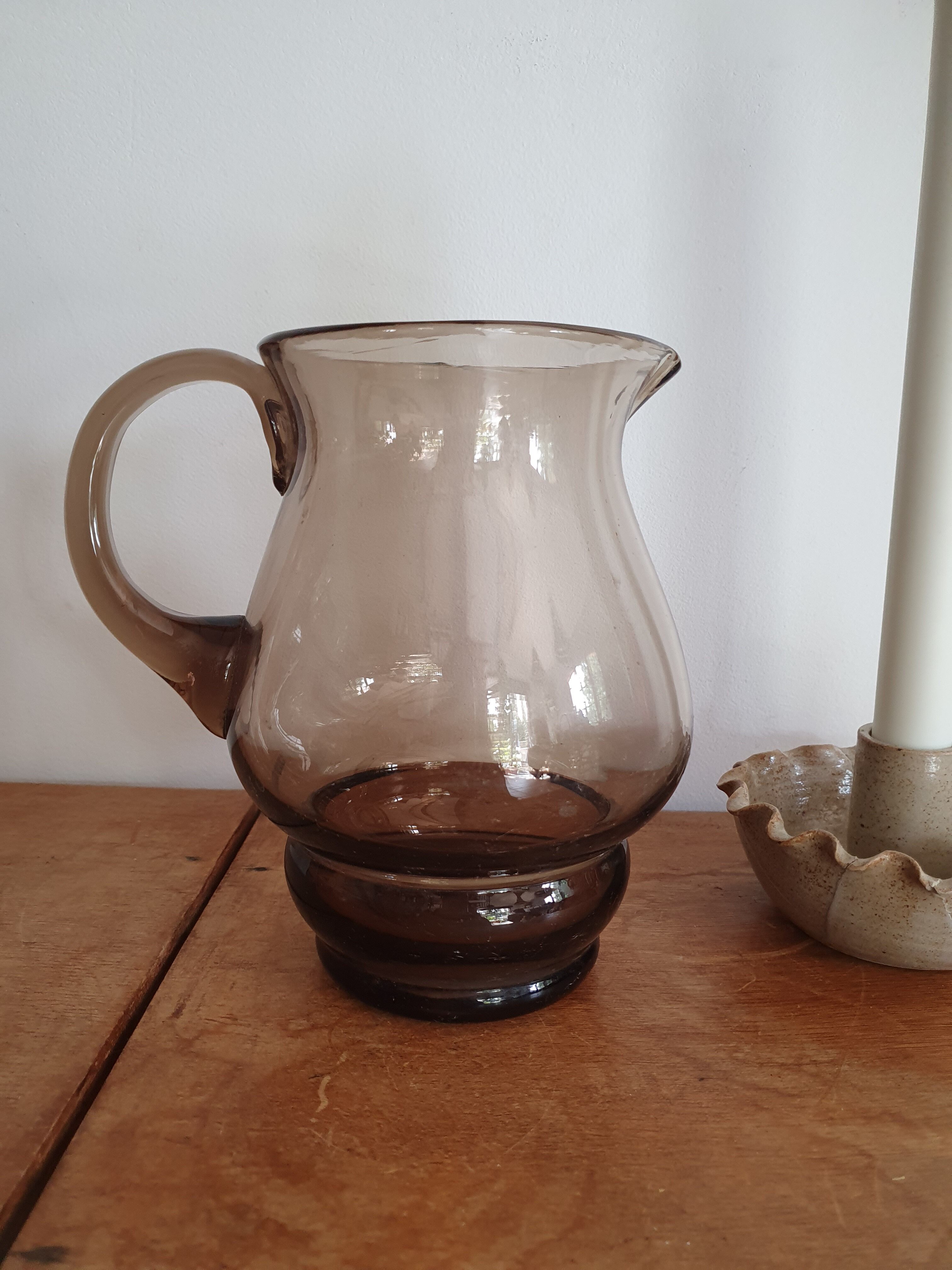 Smoked glass decanter