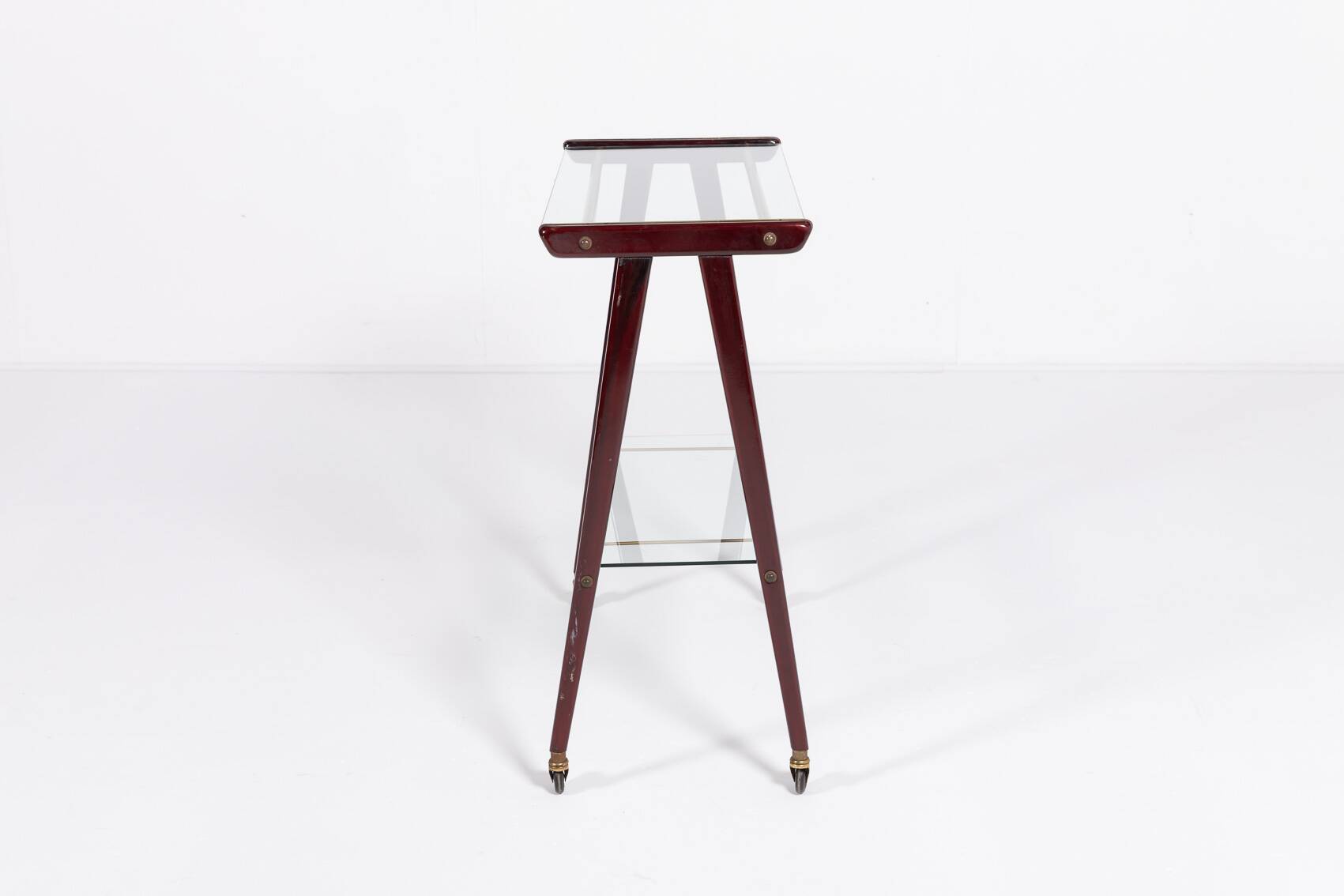 1960’s Italian Mid-Century Modern sculptural side table/serving cart