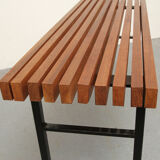 60s teak bench