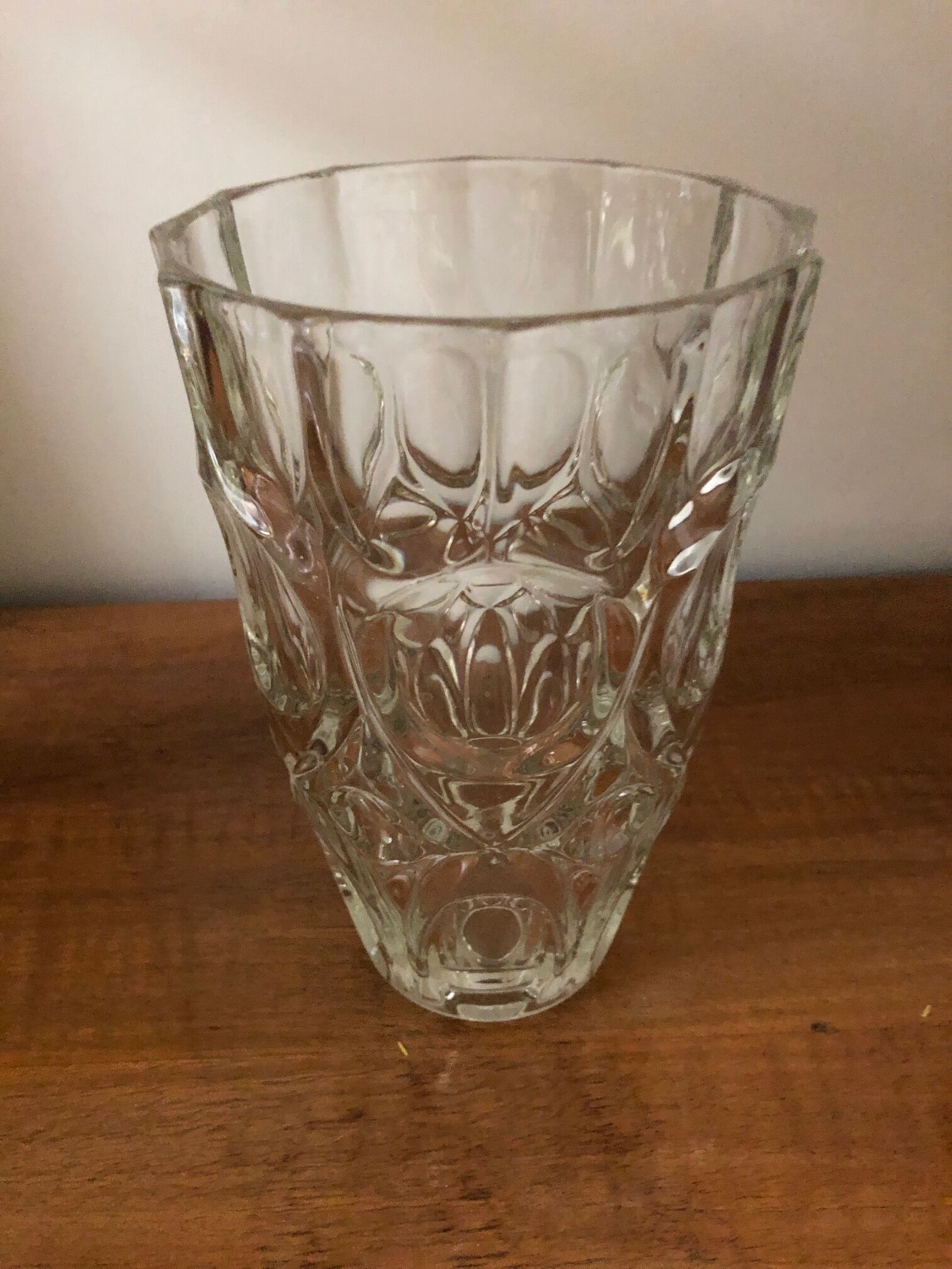 Vase moulded glass 70s