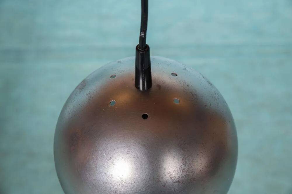 Ball lamp, raw brutalism, 1970s.