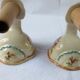 Pair wall lamp earthenware porcelain luminaire candle holder
