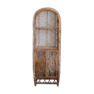 Rattan bookcase
