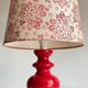 LAMPE Céramique Mûriers ANNEES 70