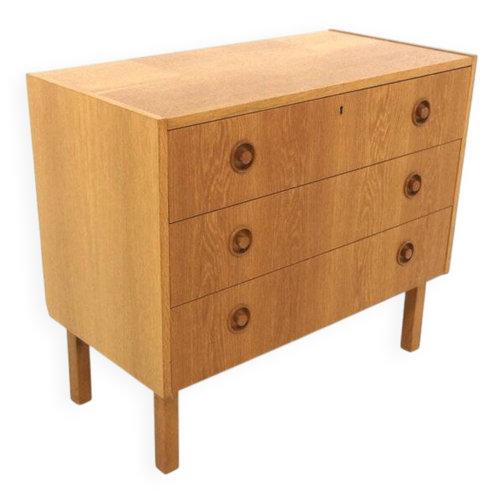 Scandinavian oak chest of drawers, Sweden, 1960