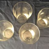 SET OF 4 BACCARAT CRYSTAL FRUIT JUICE WATER GLASSES