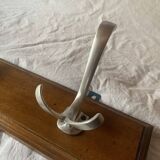 Vintage wooden wall coat rack - 3 hooks