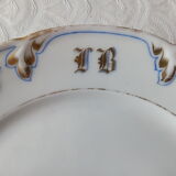 Plat à gâteau porcelaine de Paris XIXe