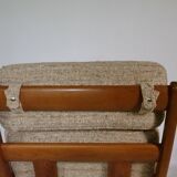 Mid-Century Teak Highback Lounge Chair by Juul Kristensen, Denmark, 1960s