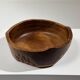 Large carved wooden bowl – French folk art, 1960s