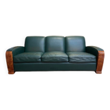 Canapé en cuir de style Art Déco