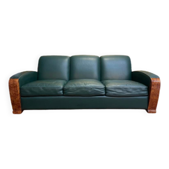 Art Deco style leather sofa
