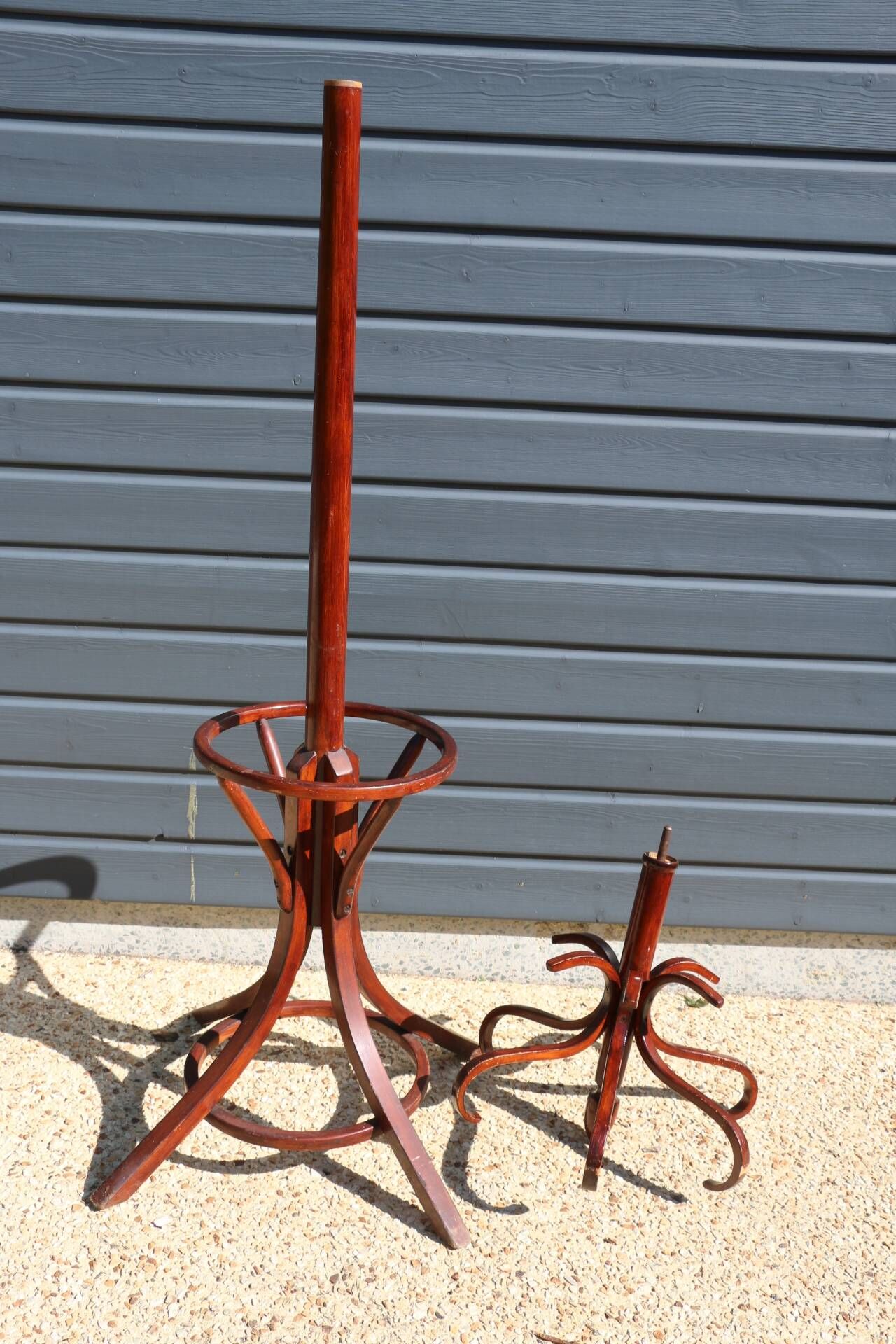 Coat rack umbrella stand BAUMANN mahogany (A4)