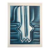 Original lithograph by Jacques Poli, Gazometers, 1978