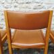 Chaises Maison Regain  en orme et cuir