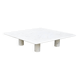 Angelo Mangiarotti for Up&Up Carrara Marble Coffee Table, Italy 1970's