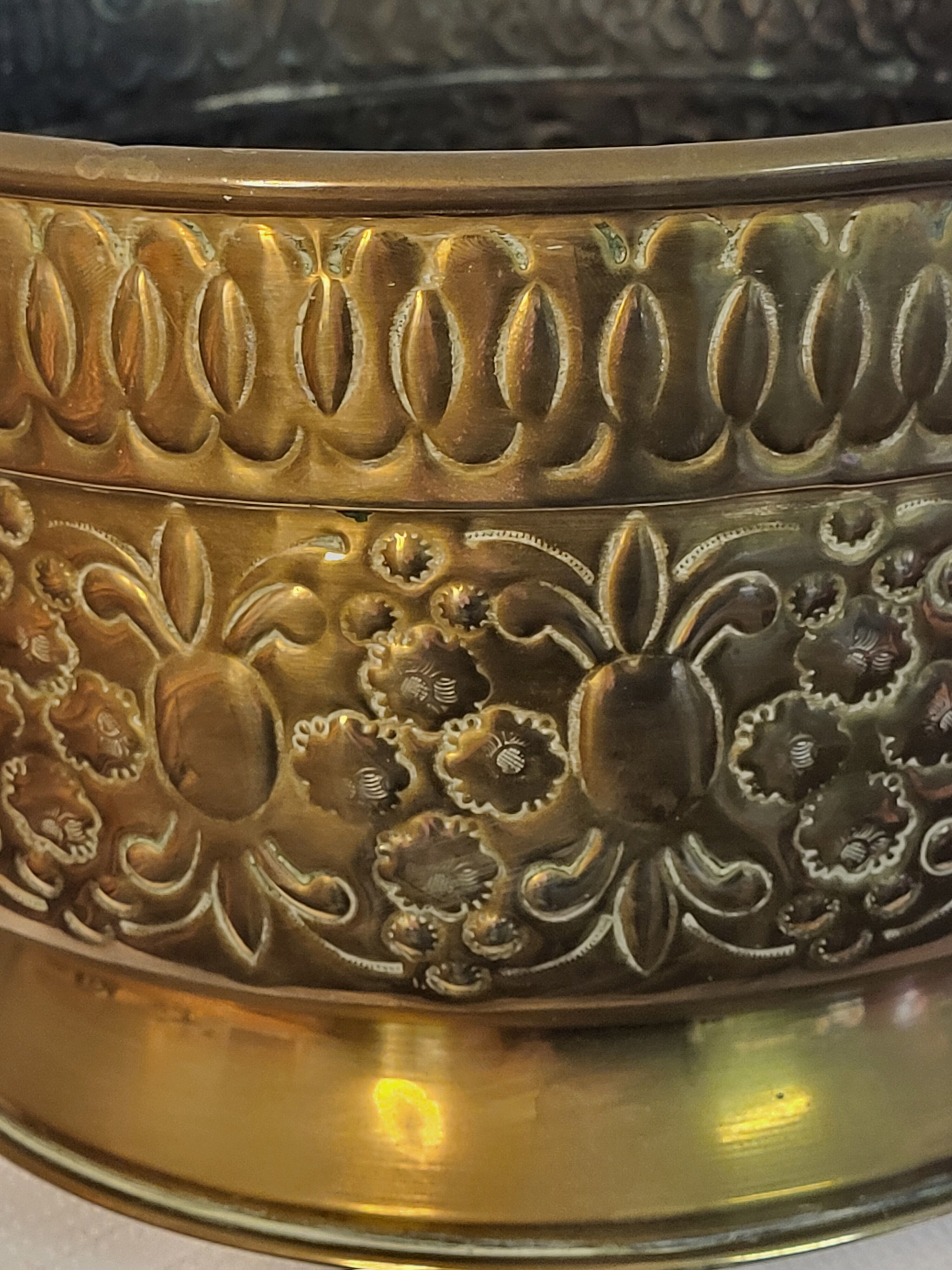 Brass cache pot