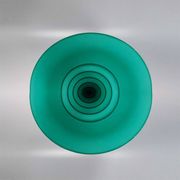 1960s green vase in murano glass by michielotto