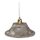 Vintage molded glass lampshade pendant light - tableware collection -