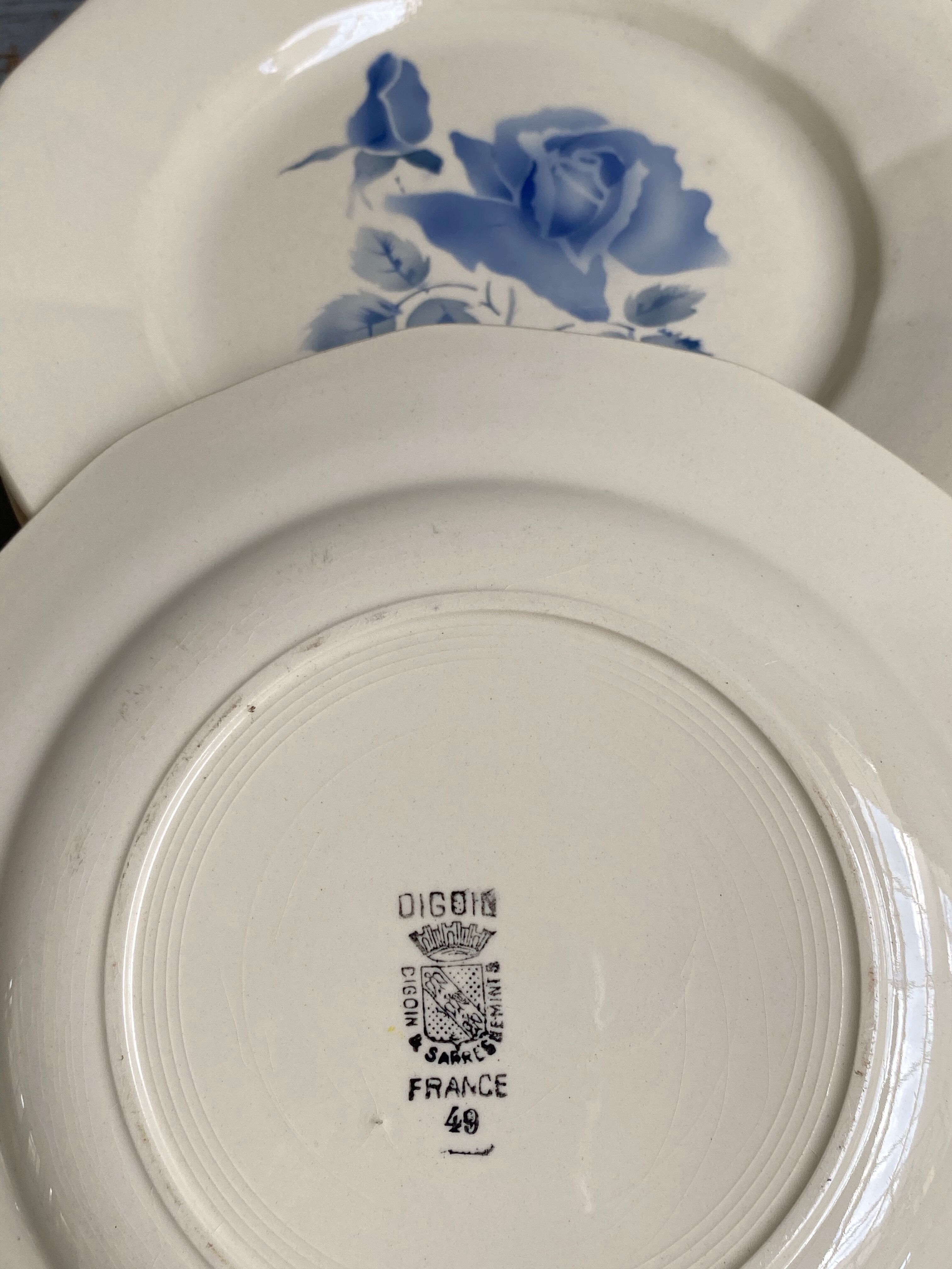 6 plates Digoin Sarreguemines