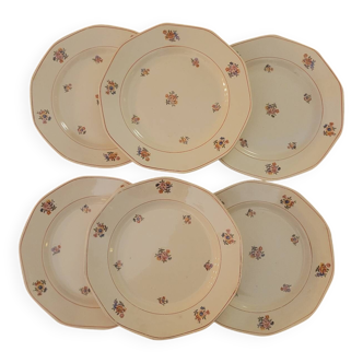 6 dessert plates Moulin des Loup