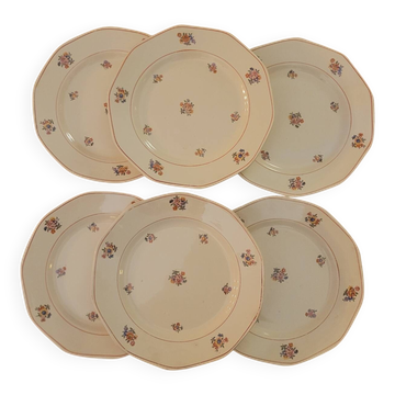 6 assiettes dessert Moulin des Loup