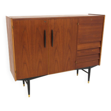 Scandinavian teak enfilade, Hugo Troeds, Bjärnum Sweden, 1960