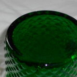 Vintage emerald green color glass pitcher