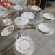 Important porcelain table service from Limoges, Raynaud manufacture.