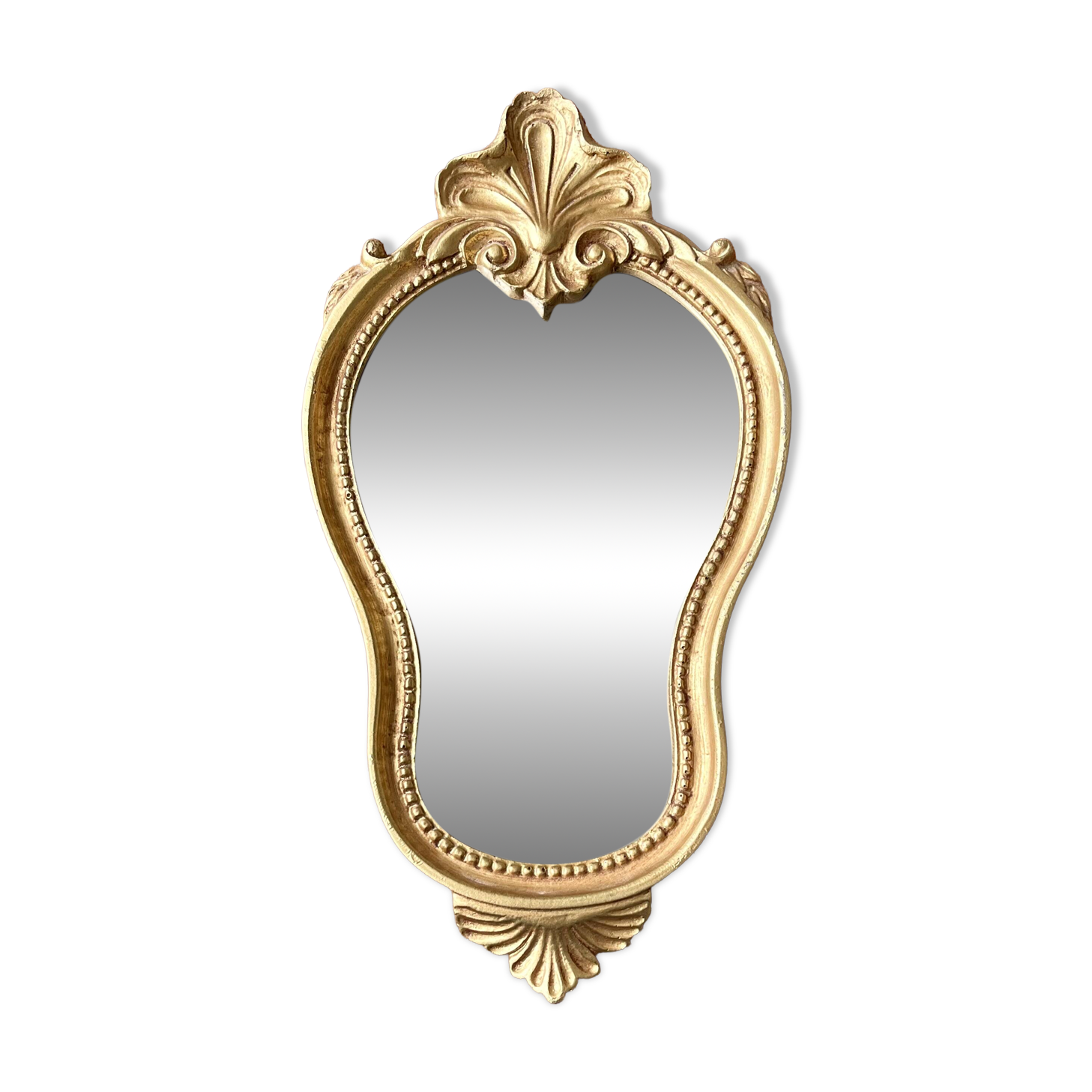 Miroir baroque doré style Louis XV taille S