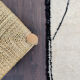 Berber rug with abstract black patterns 175x240 cm