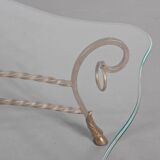 1960s glass coffee table