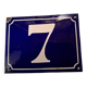 Enameled street number sign 20