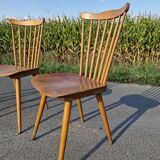 Set of 3 Baumann bistro chairs, Menuet model