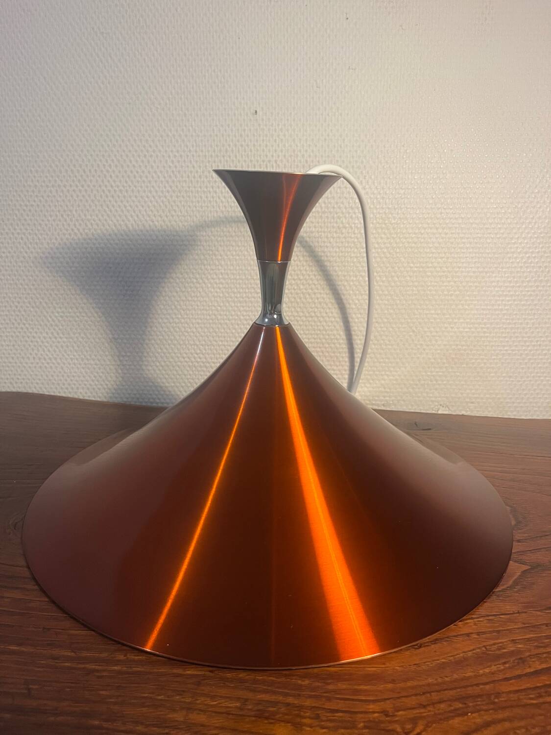 Metal pendant light, 1960s