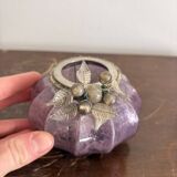 Mercurised Glass Purple Pumpkin Lantern Shabby Chic Romantic